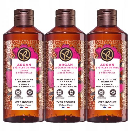  Gel za prhanje in kopanje Yves Rocher Argan Oil & Rose Petals 400 ml