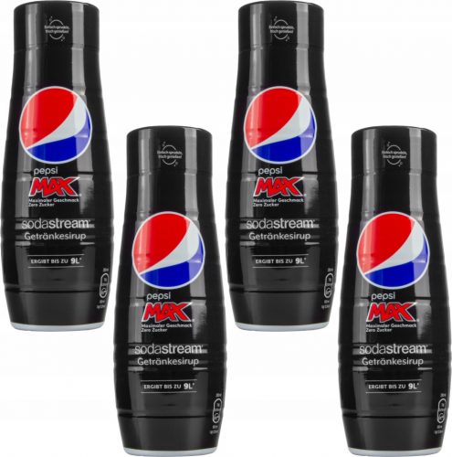  4X SODASTREAM PEPSI MAX SIRUP BREZ SLADKORJA 440 ML