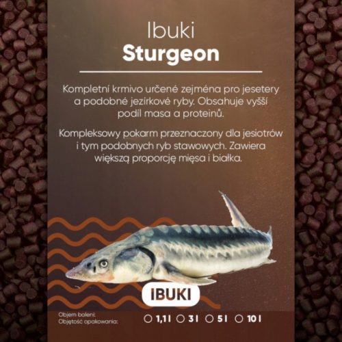  Ibuki Sturgeon 3 mm 10 l hrana za ribe