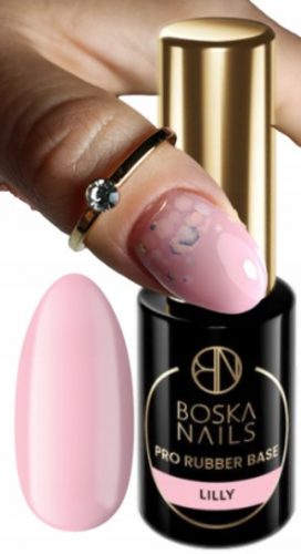  BOSKA NAILS Gumijasta podlaga za nohte RUBBER BASE PRO LILLY 6ml