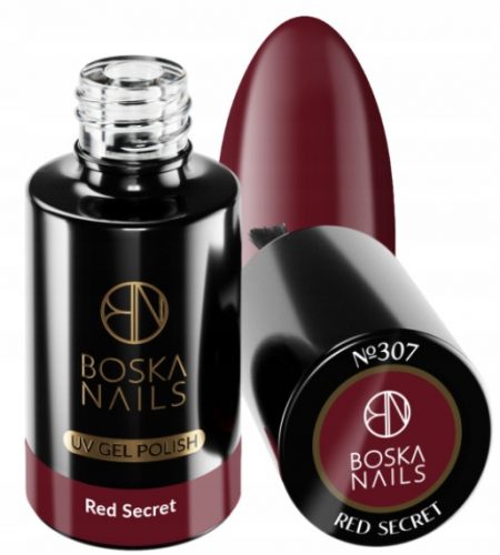  Boska Nails Divine red secret 307 6 ml hibridni lak