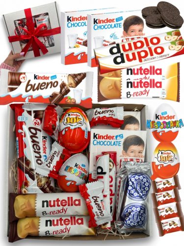  DARILNI SET SLABOŠČINE ČOKOLADNO JAJCE PRESENEČENJE KINDER SWEET BOX