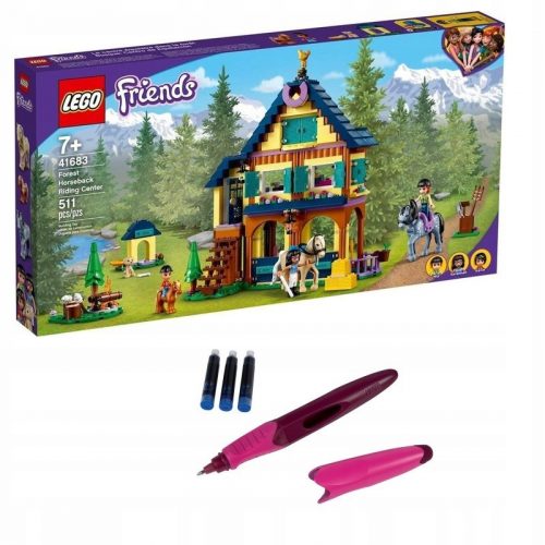  LEGO Friends 41683 Forest Riding Center + United Office modri kemični svinčnik