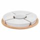 Dip bowls Okrogel pladenj BAMBUS porcelanaste solatne sklede 5 kosov Set