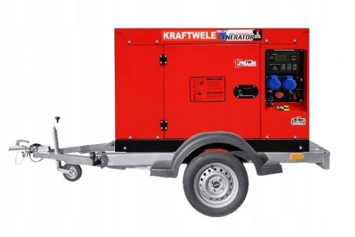  Prenosni enofazni generator KrafTWele 14400 W diesel olje