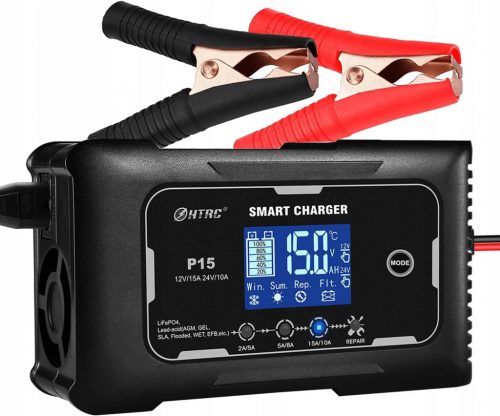  Usmernik Smart Charger HTRC P15 12V/24V 15A LCD