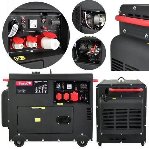  Prenosni trifazni dizelski generator Tvardy 6000 W