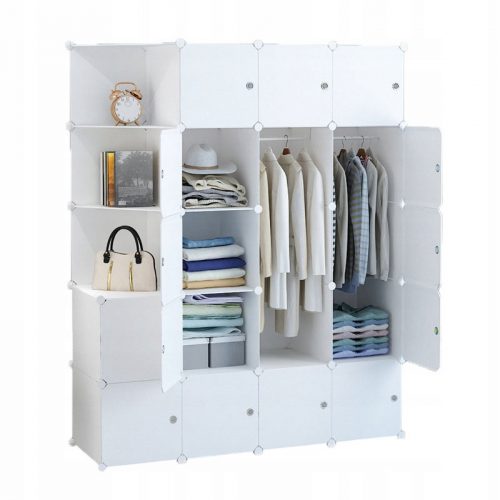  MODULARNA OMARA 147 x 183 x 47 cm bela