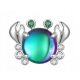  CHARMS OBESEK CRAB HOLIDAY OCEAN CRYSTAL