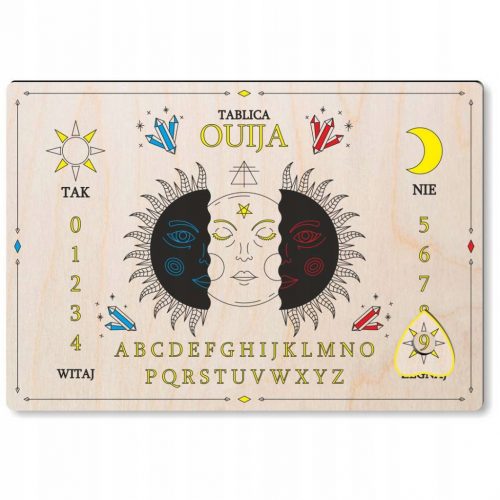  Lesena spiritualist BOARD OUIJA BOARD HALLOWEEN tabela v poljščini