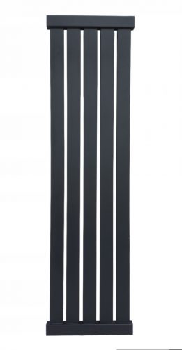  Vodni kopalniški radiator Scarlet 467 W 380 x 1200 mm črn