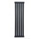  Vodni kopalniški radiator Scarlet 467 W 380 x 1200 mm črn