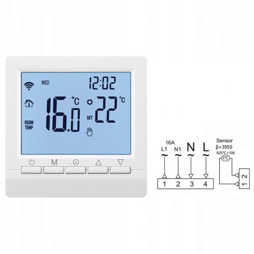  WiFi termostat, inteligentni regulator temperature 16A