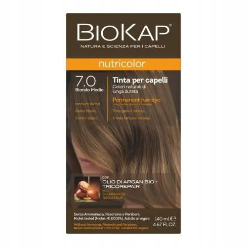  Biokap blond barve za lase 7.0 Medium Blonde