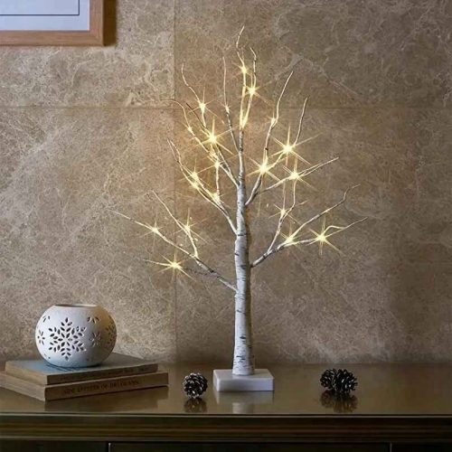  Okrasna svetleča LED jelka Breza 60cm Christmas