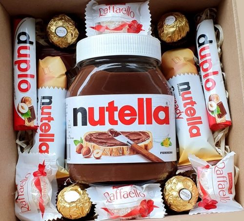  DARILNA ŠKATLA NUTELLA DARILNI SET 600ml ZA NUTELLIN ROJSTNI DAN