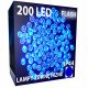  Lučke za novoletno jelko ZUNANJE LUČKE 200 LED HLADNO zunaj 15 m 101 - 200 lučk