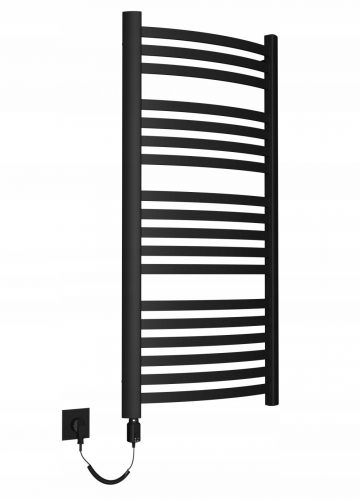 Električni kopalniški radiator Pro-Term 604 W 570 x 1150 mm črn