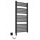 Električni kopalniški radiator Pro-Term 604 W 570 x 1150 mm črn