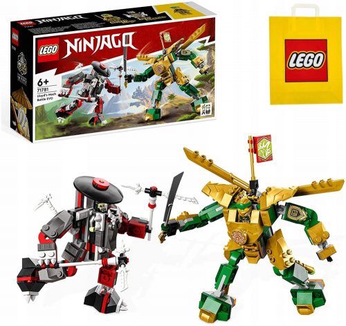  LEGO Ninjago Lloyd's Clash with Mech EVO 71781 + LEGO papirnata vrečka 001-2021-2022-2023-2024