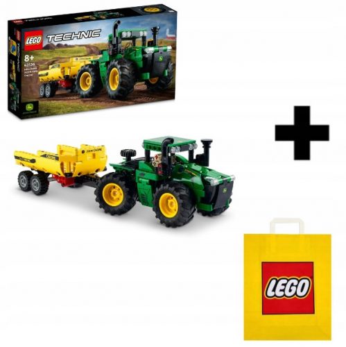  LEGO Technic traktor John Deere 9620R 4WD 42136 + LEGO papirnata darilna vrečka srednje velikosti M 41x34x12 cm