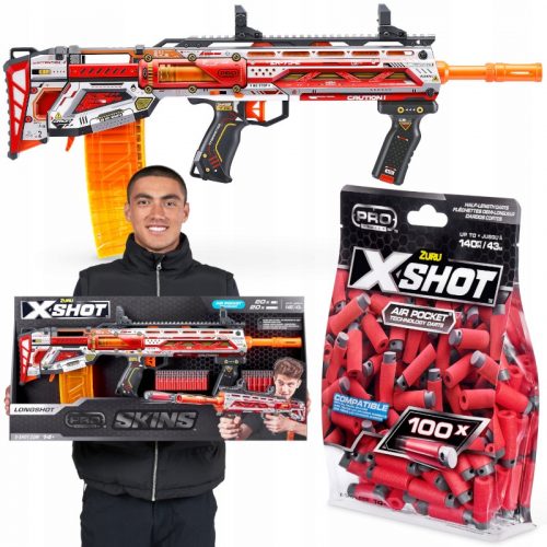  X-SHOT LONGSHOT PRO SKINS 36600 + PUŠČICA KRATKA PUŠČICA X-SHOT 100 KOS. 36601