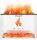  Aromaterapevtski aroma difuzor LED FLAME AromaFire Himalayan Salt White