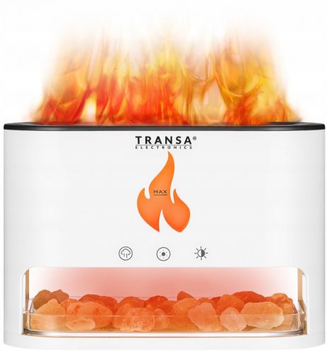  Aromaterapevtski aroma difuzor LED FLAME AromaFire Himalayan Salt White