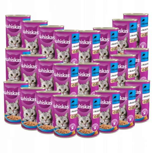  WHISKAS TUNA 24x400 g pločevinka Whiskas mokra mačja hrana 9,6 kg