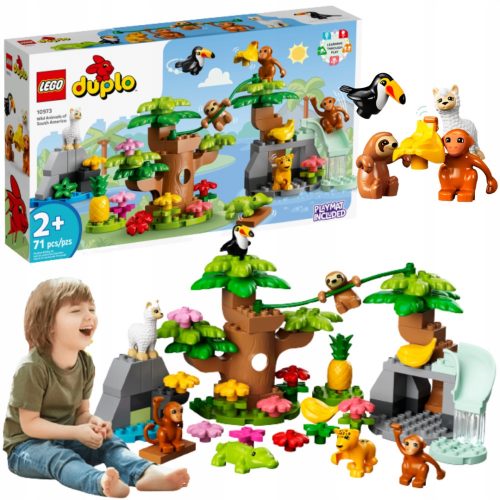 LEGO Duplo 10973 Divje živali Južne Amerike + ELEKTRONSKA BOŽIČNA KARTICA OD: DO: KOT DARILO