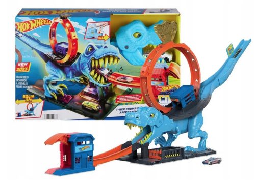  Komplet Mattel Hot Wheels City T-Rex Loop z + škatlo za univerzalno embalažo