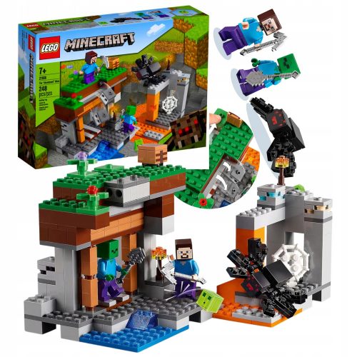  LEGO MINECRAFT DARILNI KOMPLET ZAPUŠČENIH RUDNIKOV PAJEK MAINCRAFT BLOCKS