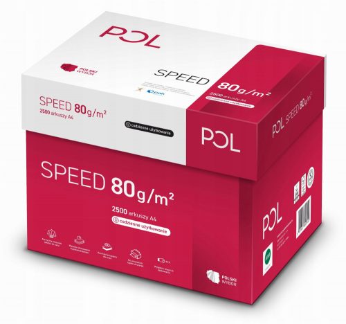  Pisarniški papir PolSpeed, format A4, 80g, 500 listov