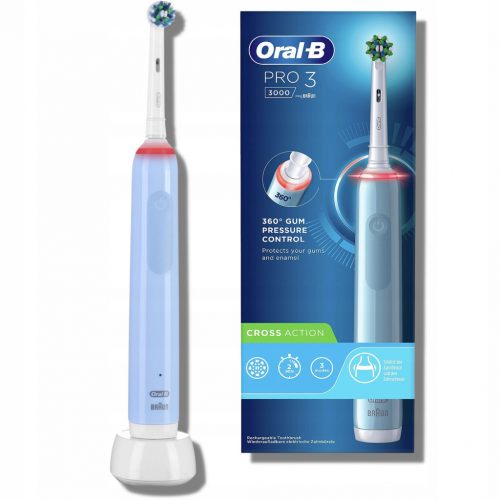  Oral-B Pro 3 3000 električna zobna ščetka, modra in bela