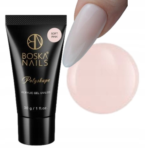  Boska akrilni gel Polyshape 30g nežno roza