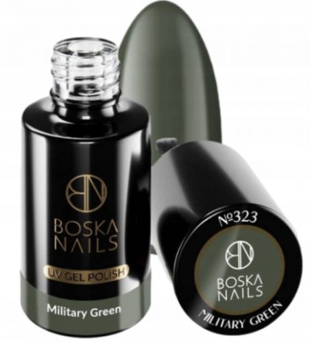  Boska Nails Divine 323 vojaško zelen 6 ml hibridni lak