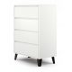  Komoda TopEshop Scandi 4S 70 x 39 x 99,5 cm bela bela