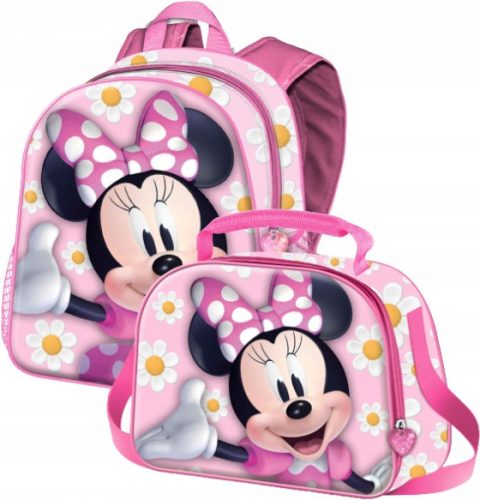  MINNIE MOUSE OTROŠKI NAHRBTNIK 3D PREMIUM DISNEY + MINNIE MOUSE ROČNA TORBA 3D PREMIUM DISNEY BAG