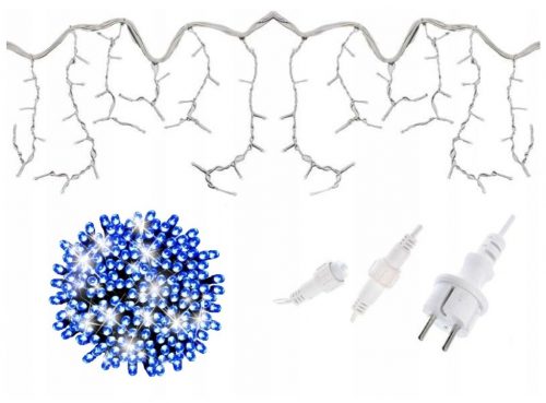 VŽIGALNE SVETILKE 100 LED FLASH EFEKT modra/hladno bela