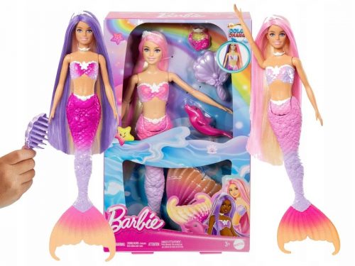  BARBIE PUNČKA SIRENA MALIBU Z DOLGIMI LASMI, ki spreminjajo barvo