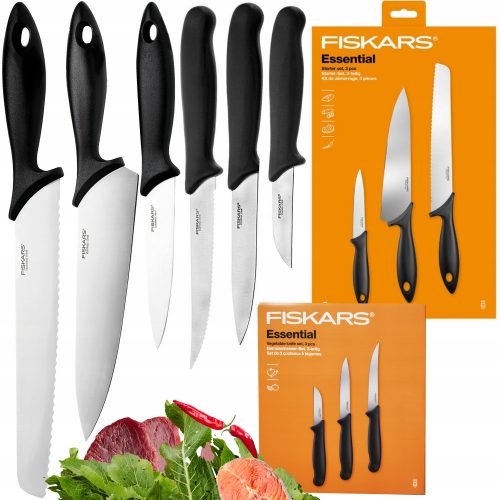 FISKARS SET 6 NUJNIH KUHINJSKIH NOŽEV