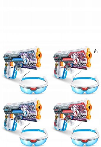  ZURU X-SHOT LASER 360° BLASTER SET 4 PIŠTOL 36656