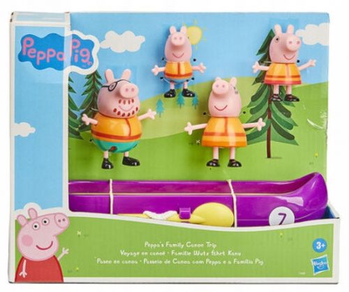  KANU PRAŠIČKA PEPPA, SET 4 FIGURIC KAJAK KOMBI