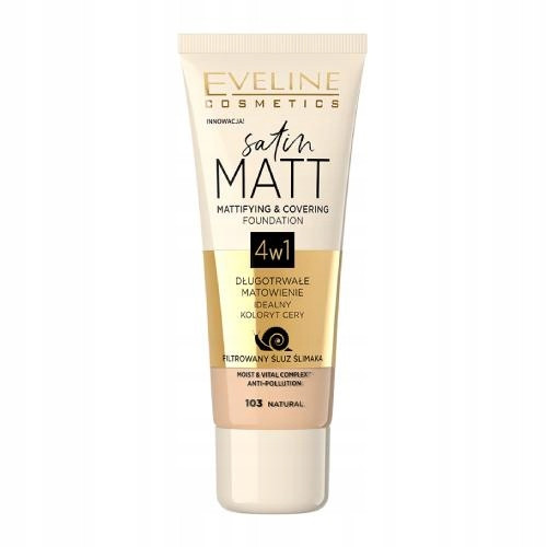  Eveline Cosmetics Satin Matt 103 Natural puder za obraz 30 ml