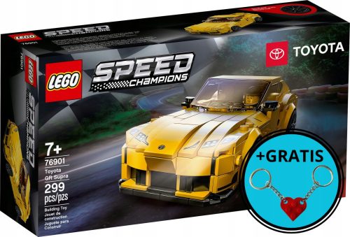  LEGO Speed Champions 76901 Toyota GR Supra + obesek za ključe LEGO srce