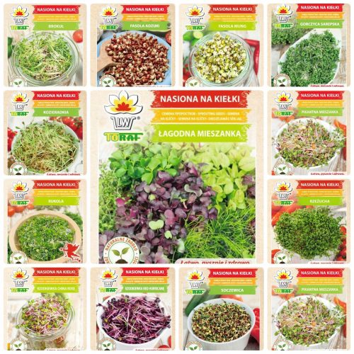  SET SEMEN ZA KALČKE MIX SORTE EASY GROWTH MICROGREENS 21 KOS. PROST