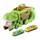  Dino Transport Car Party Favor Montessori Green tobogan z 2 avtomobiloma