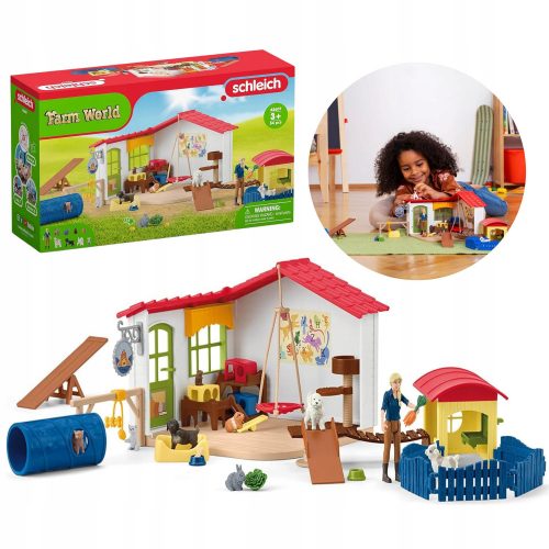  SLH42607 Schleich Farm World - Hotel za živali, figurice za otroke 3+