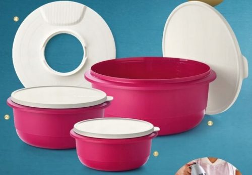 TUPPERWARE PLUS SET POSOD ZA TORTO + POKROV