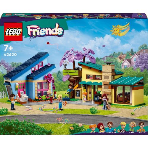  LEGO Friends 42620 Družinski domovi Ollyja in Paisleyja